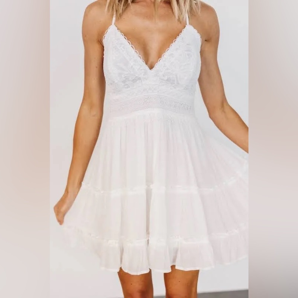 Camiah Lace Top Mini Dress